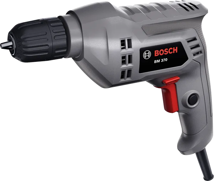 Bosch BM 370 corded electric drill with ergonomic grip.