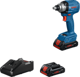 Bosch 18V cordless impact driver with battery and charger.