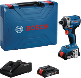 Bosch GDR 18V-215 impact driver set with long bit holder.