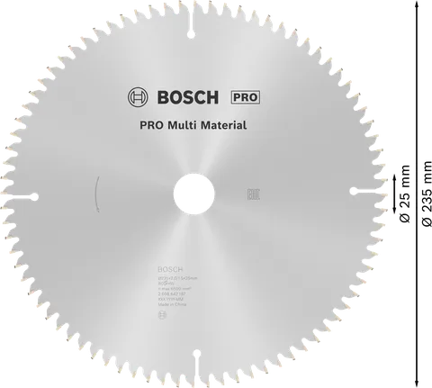 Bosch PRO Multi Material Circular Saw Blade 235 mm.