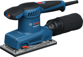 Bosch GSS 20-18 A orbital sander with dust box.