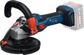 Bosch cordless wall grinder with ergonomic handle.
