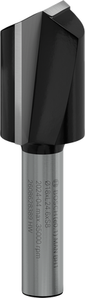 Bosch PRO Router Straight Bit two flutes 18x24.6mm.