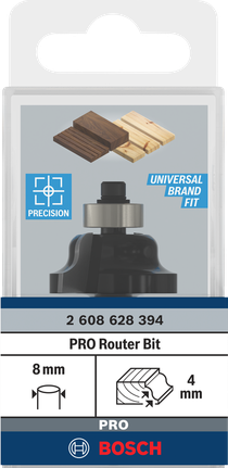 Bosch PRO Router Bit Roman Ogee 8 mm shank.