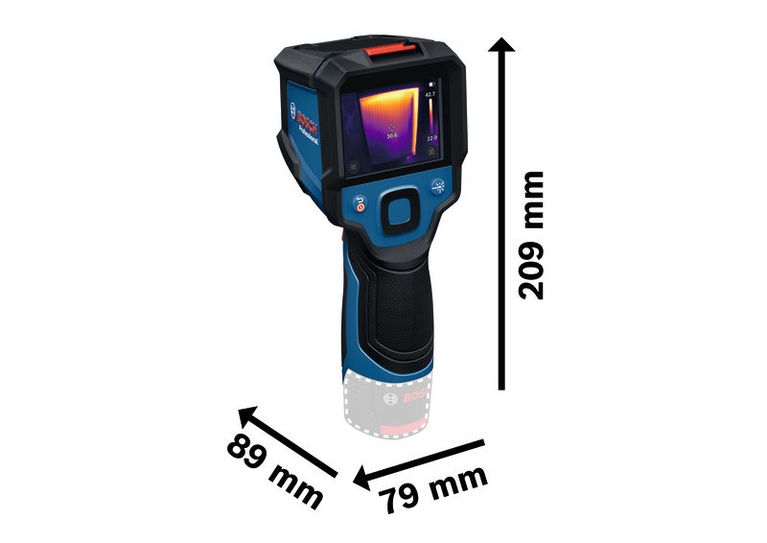 Bosch GTC 12V-450-13 thermo camera with thermal display.