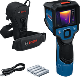 Bosch GTC 12V-450 thermal camera with case and batteries.