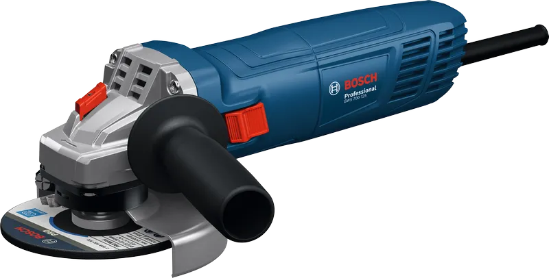 Bosch GWS 700-125 angle grinder with side handle.