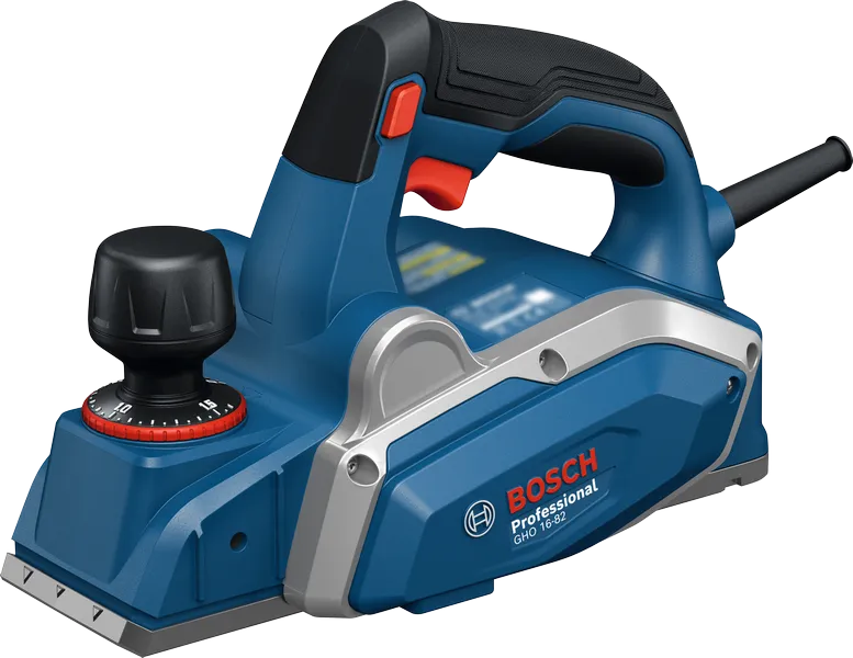 Bosch GHO 16-82 planer for precise wood surfacing.