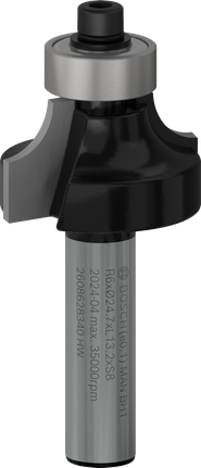 Bosch PRO Router Bit Rounding Over, 8 mm shank.