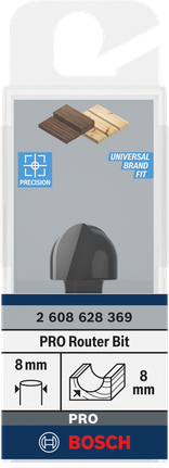 Bosch PRO core box router bit 8 mm.