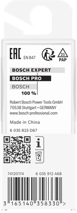 Bosch PRO router straight bit 8×25 mm.