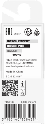 Bosch PRO router straight bit 9×19.6 mm.