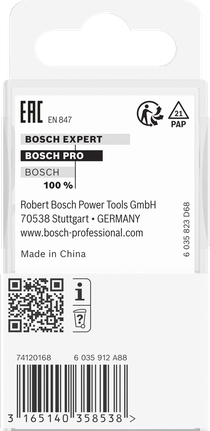 Bosch PRO router straight bit 25×19.6 mm 8 mm shank.