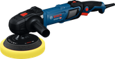 Bosch GPO 14-180 S polisher with foam pad.