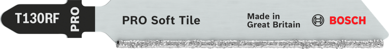 Bosch PRO Soft Tile T130RF carbide jigsaw blade.