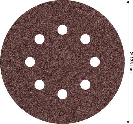 Bosch PRO E466 sanding disc 125 mm 8 holes.
