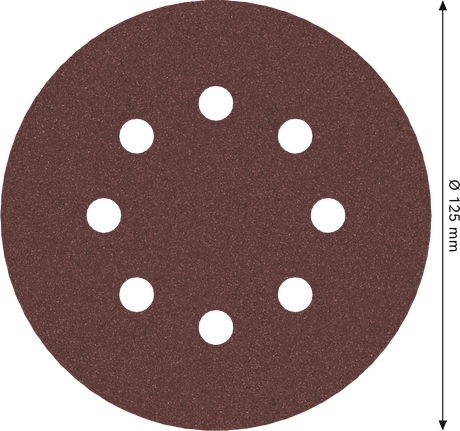 Bosch PRO E466 sanding disc 125 mm 8 holes grit 240.