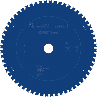 Bosch EXPERT Steel circular saw blade with 60 teeth.