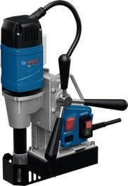 Bosch GBM 38 magnetic core drill for precise metal drilling.