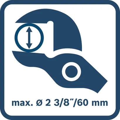 Sanitary Corner Pipe Wrench, 90°, 420 mm Professional