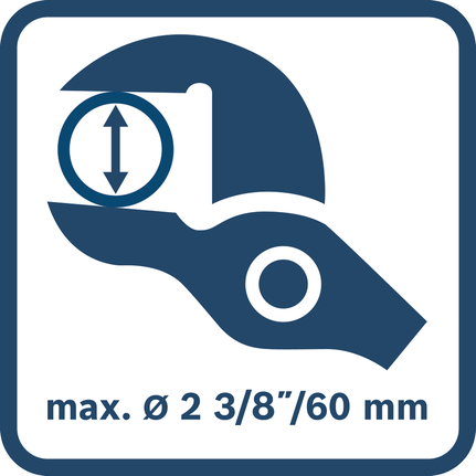 Cutting capacity 60 mm.