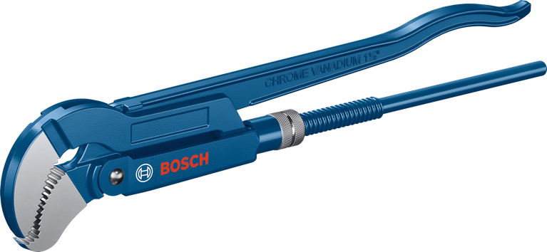 Bosch sanitary corner pipe wrench 45°, chrome vanadium.