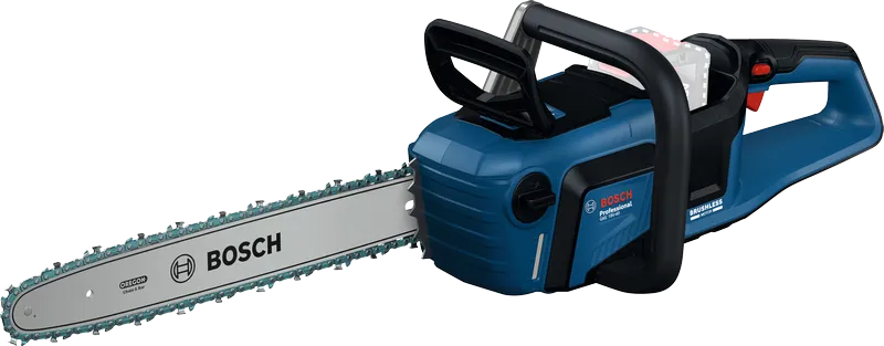 Bosch cordless chainsaw GKE 18V-40 with 8Ah battery.