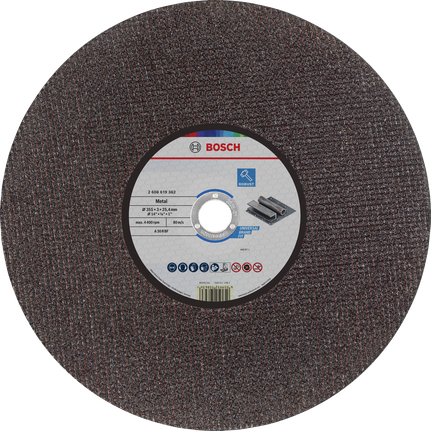 Bosch metal cutting disc 355 x 3 x 25.4 mm.