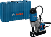 Bosch GBM 38 HD magnetic drill with carrying case.