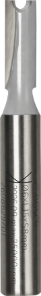 Bosch straight router bit two flutes 6mm diameter.