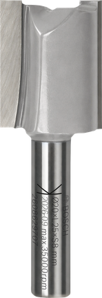 Bosch router bit straight two flutes 20x25x8 mm.