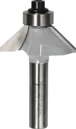 Bosch router bit chamfer 45 degree 29 mm with 8 mm shank.