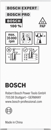 Bosch router bit straight two flutes Ø20 x L25 shank 8 mm.