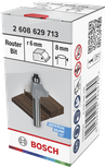 Bosch router bit Ovolo R6 8mm shank for wood shaping.