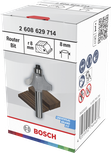 Bosch router bit ovolo with ball bearing, 8 mm shank.