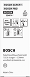 Bosch router bit top bearing flush trim, 16x25mm shank 8mm.