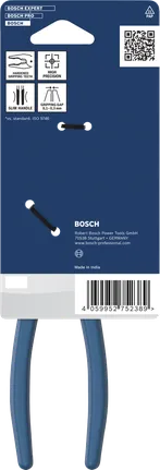 Bosch combination pliers with dipped non-slip handle.