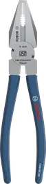 Bosch combination pliers with dipped non-slip handle.