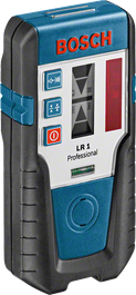 Bosch LR 1 laser receiver with IP65 dust protection.