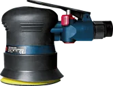 Bosch pneumatic random orbit sander with 80 mm diameter.